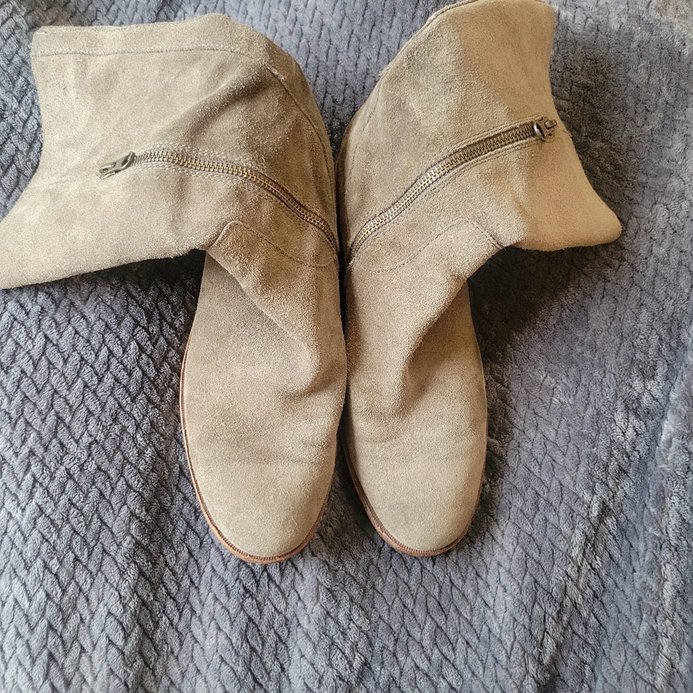 Kork-ease grey suede boots - Picture 2 of 6